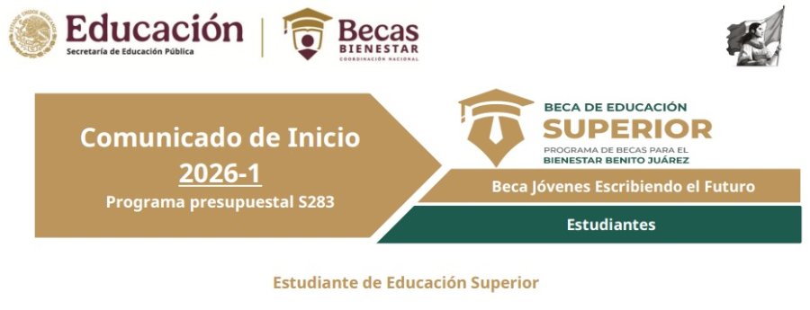 Convocatoria Jóvenes Escribiendo el Futuro 2026-1